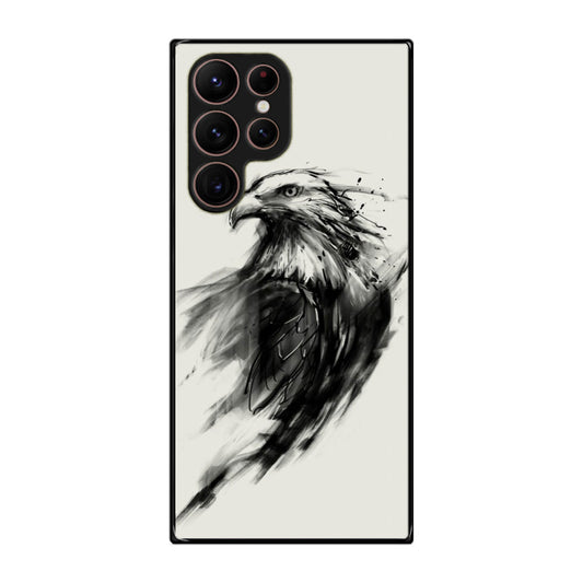 Eagle Art Black Ink Galaxy S22 Ultra 5G Case