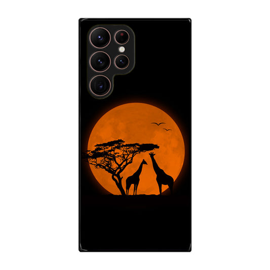 Giraffes Silhouette Galaxy S22 Ultra 5G Case