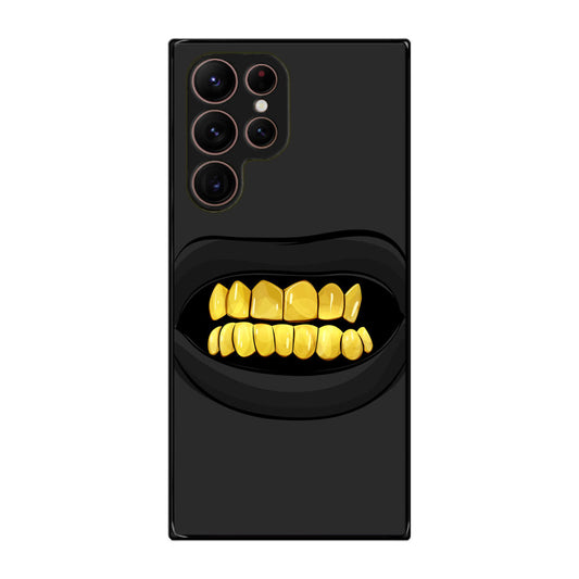 Gold Grillz Galaxy S22 Ultra 5G Case