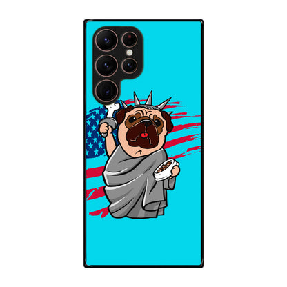 Independence Day Pug Galaxy S22 Ultra 5G Case