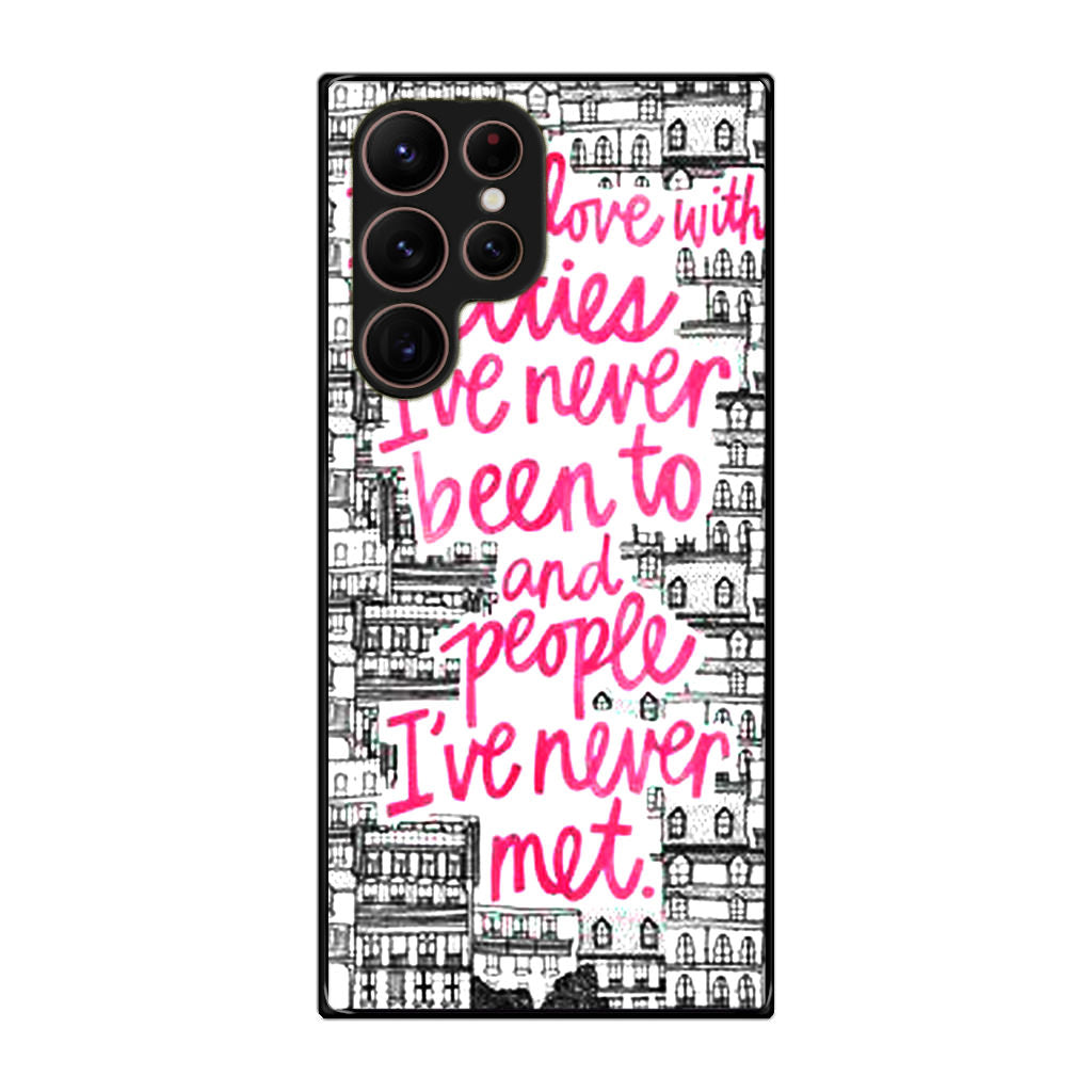 John Green Quotes I'm in Love With Cities Galaxy S22 Ultra 5G Case