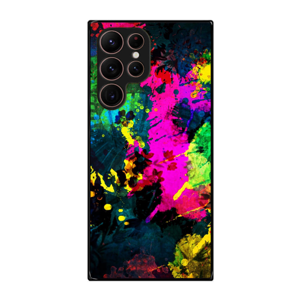 Mixture Colorful Paint Galaxy S22 Ultra 5G Case