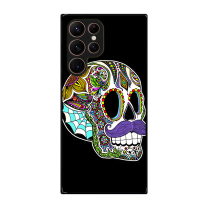 Mustache Sugar Skull Galaxy S22 Ultra 5G Case