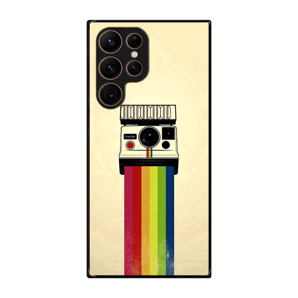 Polaroid Camera Colorful Rainbow Galaxy S22 Ultra 5G Case