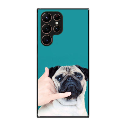 Pug is on the Phone Galaxy S22 Ultra 5G Case