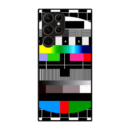 Scheme Pause TV Colorful Mesh Galaxy S22 Ultra 5G Case