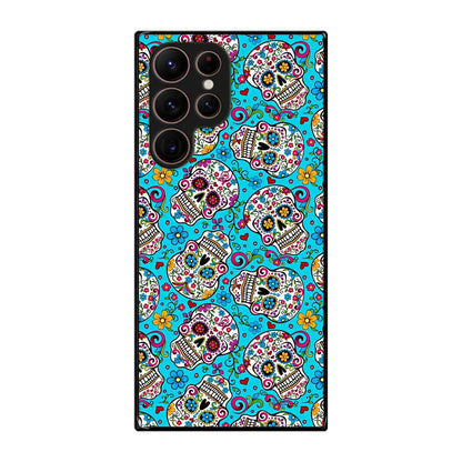 Skull Floral Sugar Galaxy S22 Ultra 5G Case