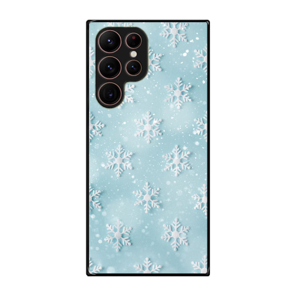 Snowflakes Pattern Galaxy S22 Ultra 5G Case