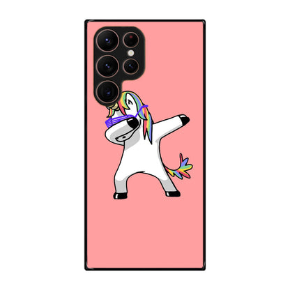 Unicorn Dabbing Pink Galaxy S22 Ultra 5G Case