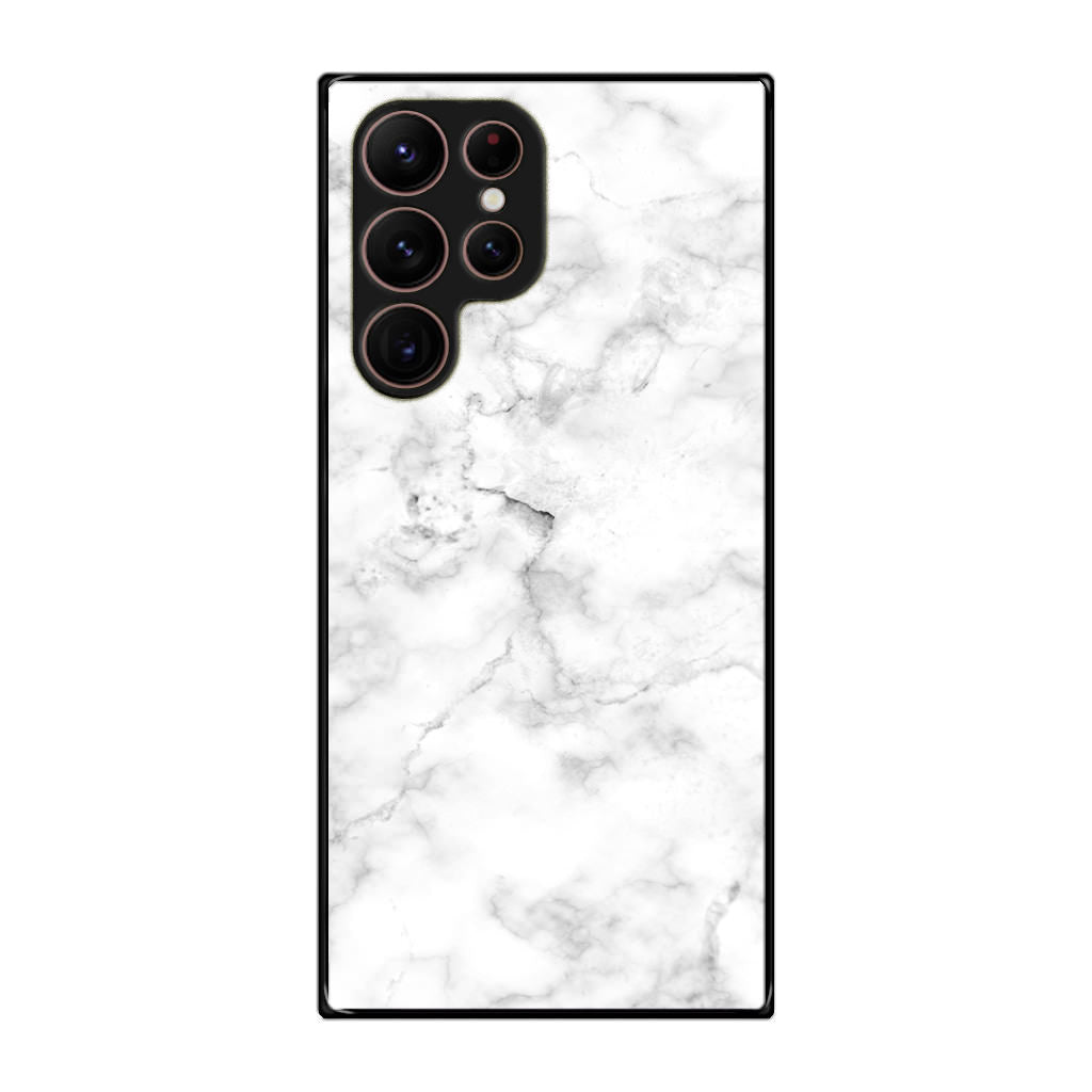 White Marble Galaxy S22 Ultra 5G Case