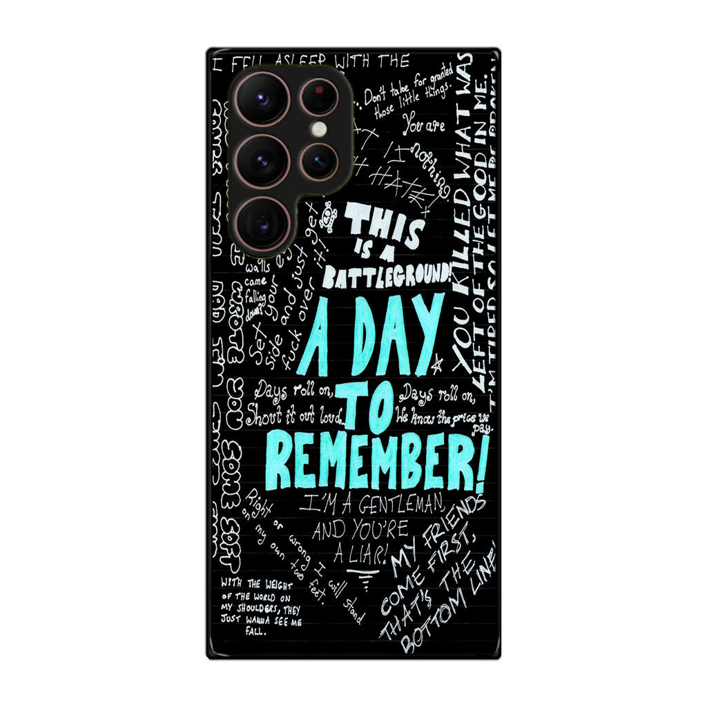 A Day To Remember Quote Galaxy S22 Ultra 5G Case