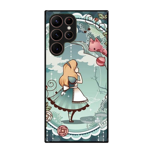 Alice And Cheshire Cat Poster Galaxy S22 Ultra 5G Case