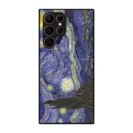 Dr Who Tardis In Van Gogh Starry Night Galaxy S22 Ultra 5G Case