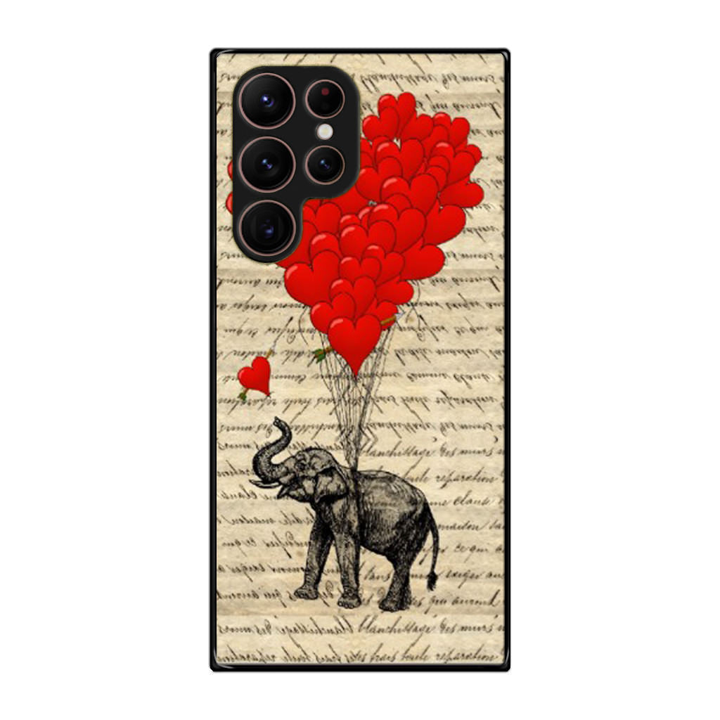 Elephant And Heart Galaxy S22 Ultra 5G Case