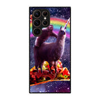 LLama And Sloth On Space Galaxy S22 Ultra 5G Case