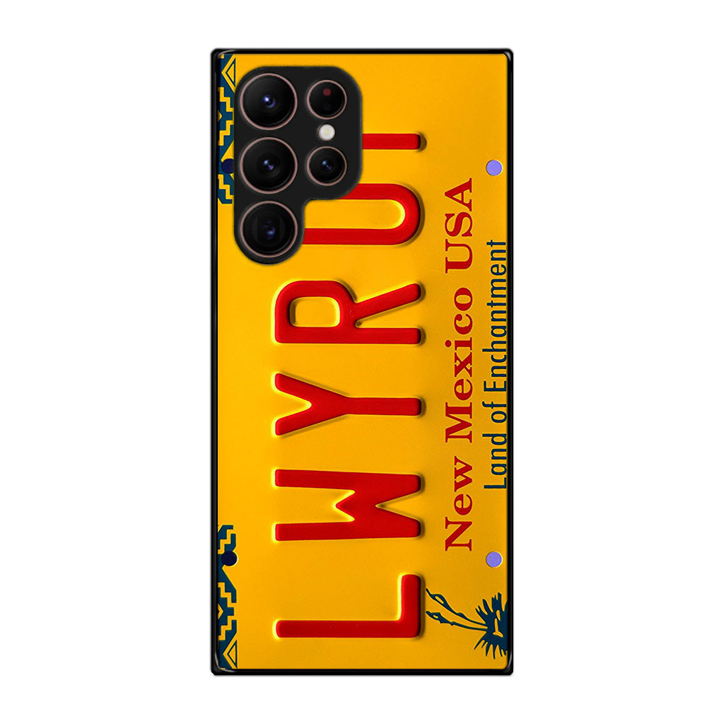 LWYRUP License Plate Galaxy S22 Ultra 5G Case