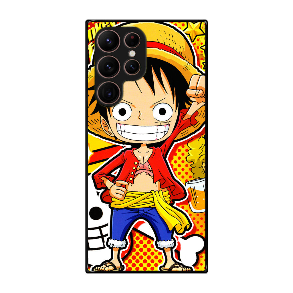 One Piece Cute Luffy Galaxy S22 Ultra 5G Case