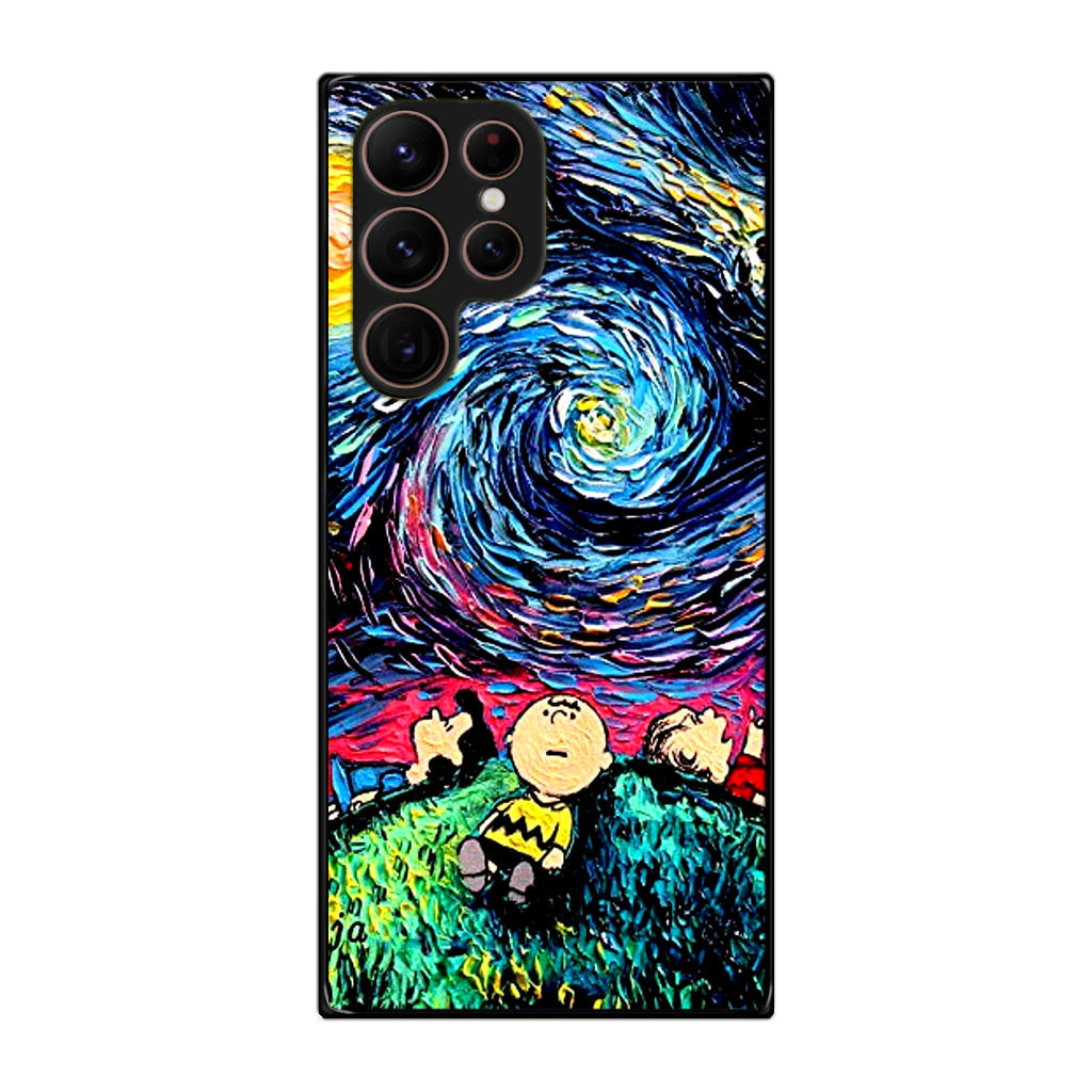 Peanuts At Starry Night Galaxy S22 Ultra 5G Case