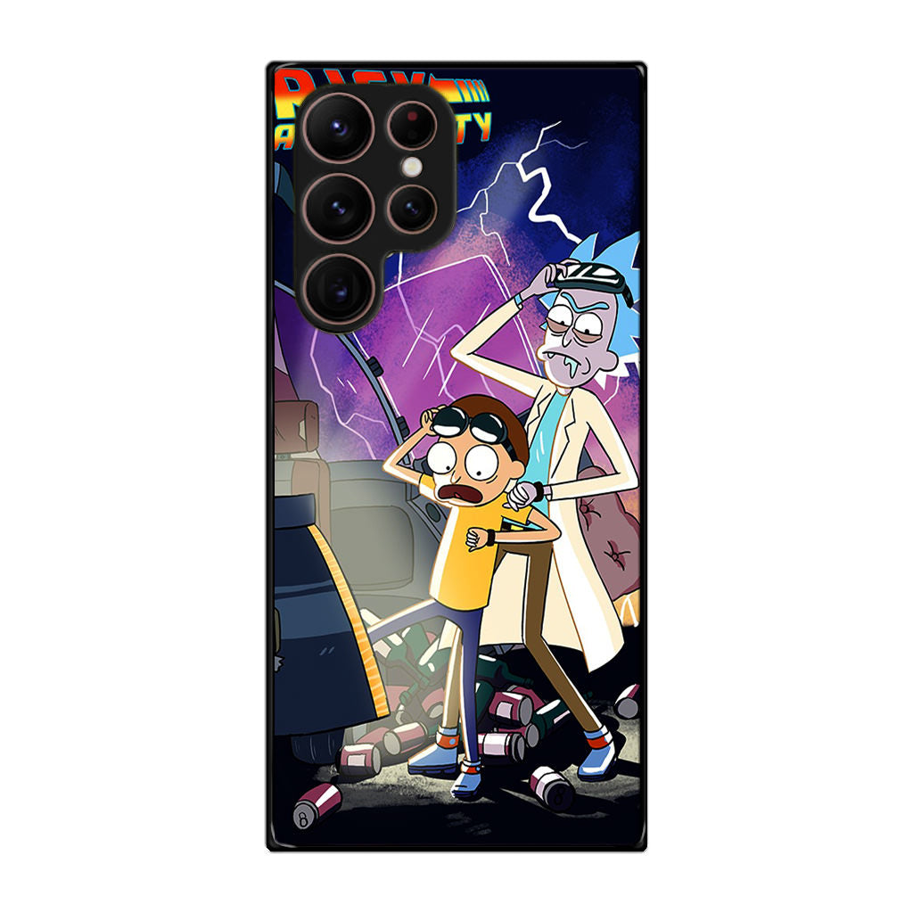 Rick And Morty Back To The Future Galaxy S22 Ultra 5G Case