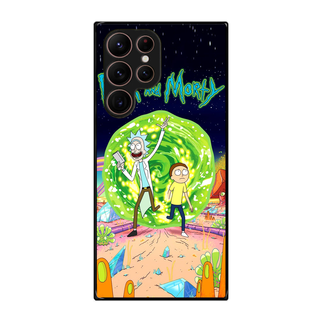 Rick And Morty Portal Gun Galaxy S22 Ultra 5G Case