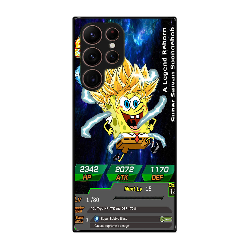 Super Saiyan Spongebob Card Galaxy S22 Ultra 5G Case