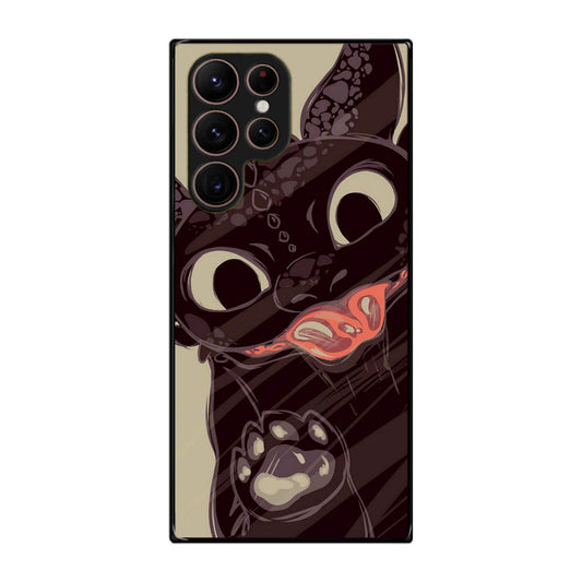 Toothless Dragon Art Galaxy S22 Ultra 5G Case