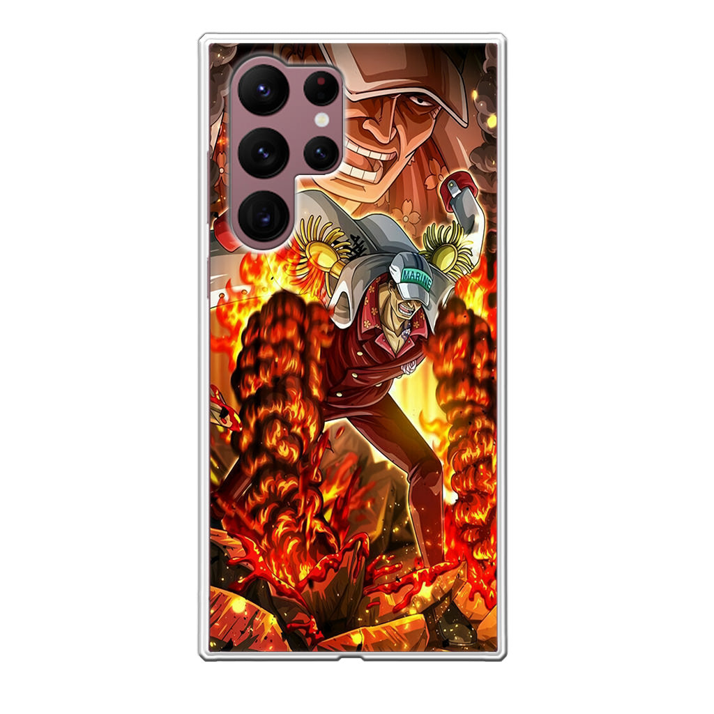 Akainu Exploding Volcano Galaxy S22 Ultra 5G Case