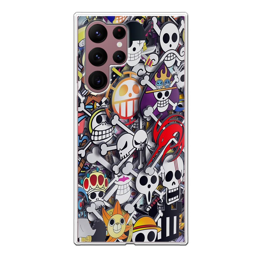 All Pirate Symbols One Piece Galaxy S22 Ultra 5G Case