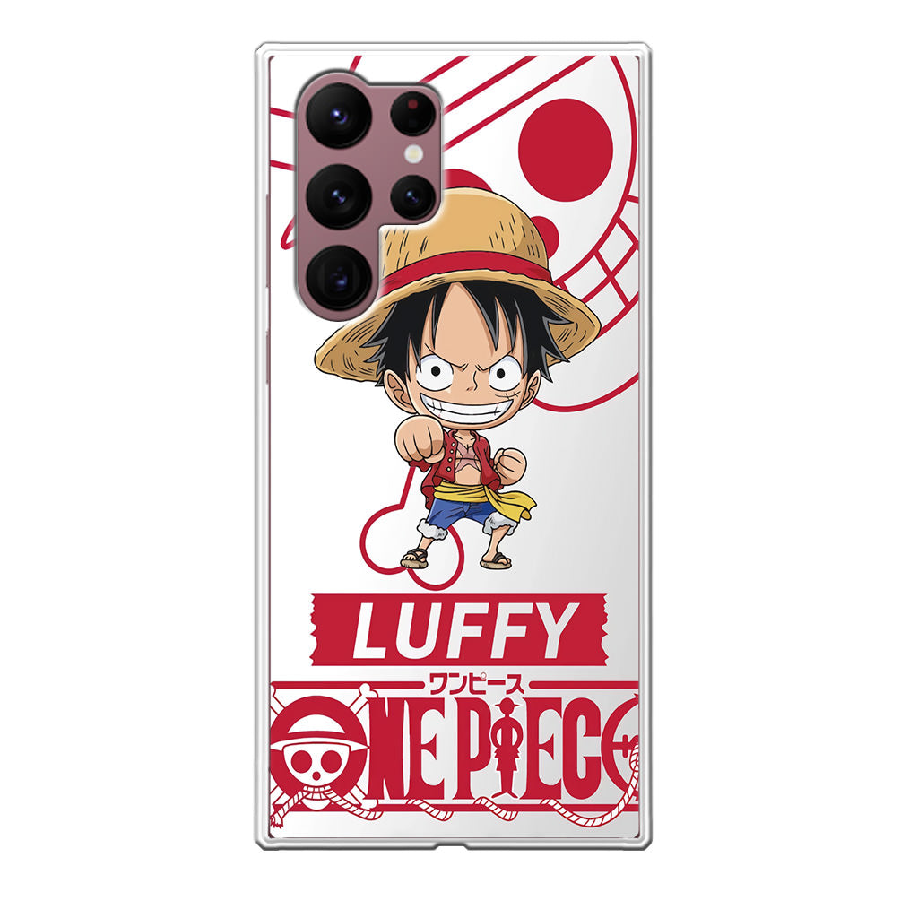 Chibi Luffy Galaxy S22 Ultra 5G Case