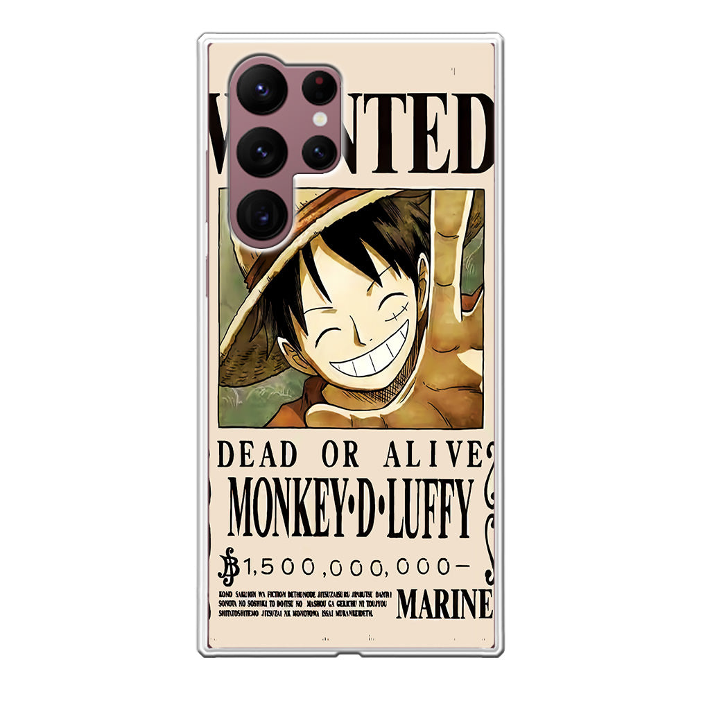 Monkey D Luffy Bounty Galaxy S22 Ultra 5G Case