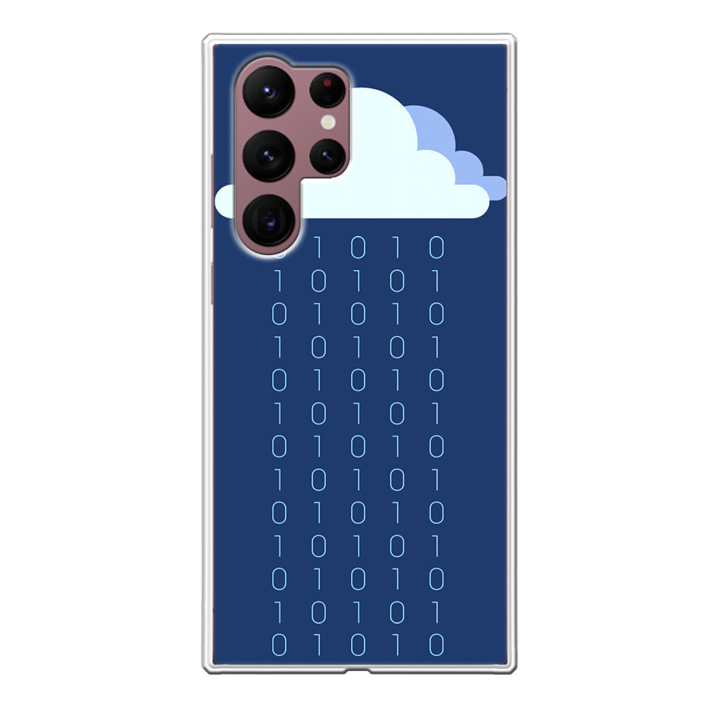 Abstract Binary Minimalist Galaxy S22 Ultra 5G Case