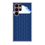 Abstract Binary Minimalist Galaxy S22 Ultra 5G Case