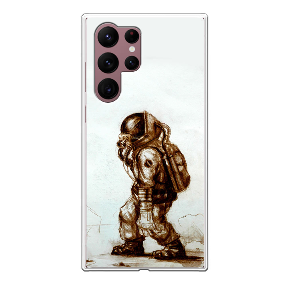 Astronaut Heavy Walk Galaxy S22 Ultra 5G Case