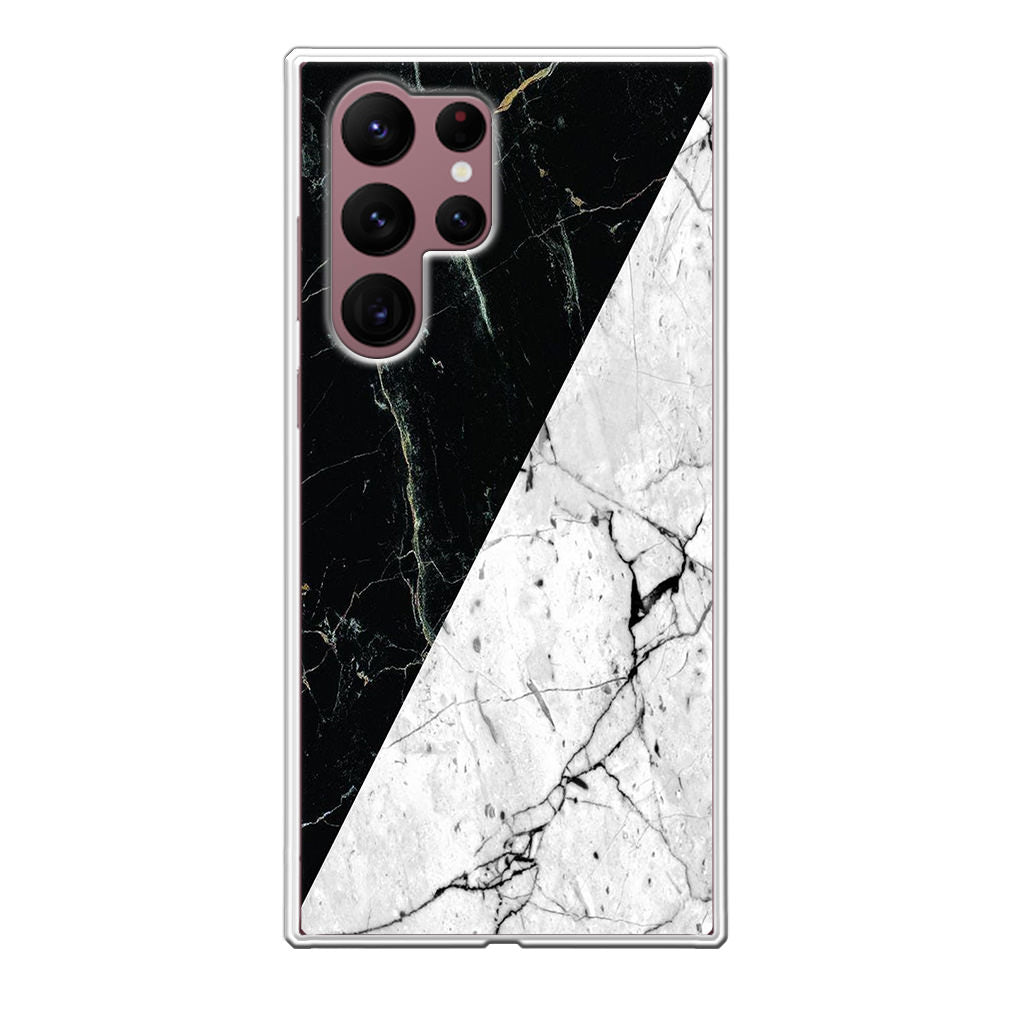 B&W Marble Galaxy S22 Ultra 5G Case