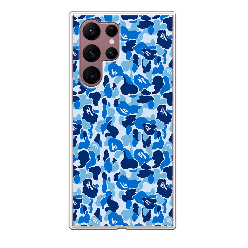 Blue Camo Galaxy S22 Ultra 5G Case