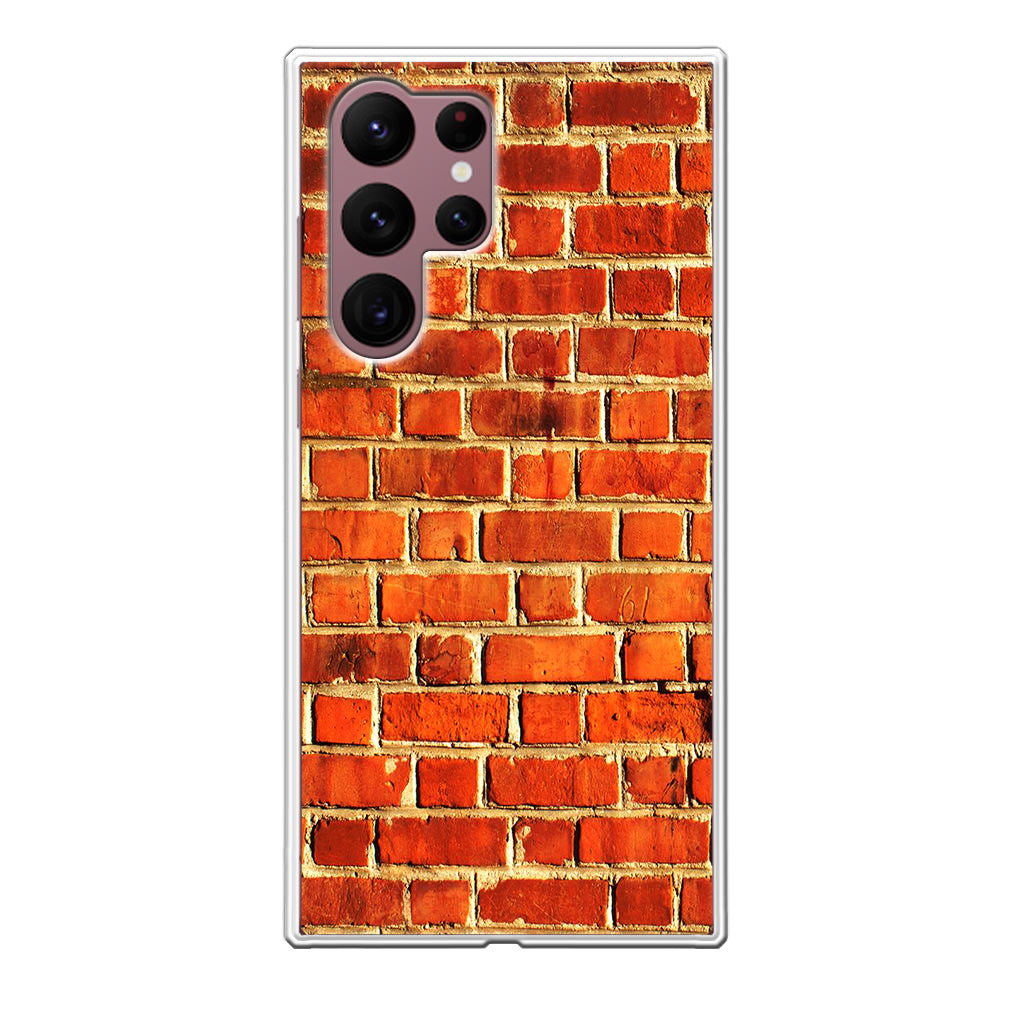 Brick Wall Pattern Galaxy S22 Ultra 5G Case