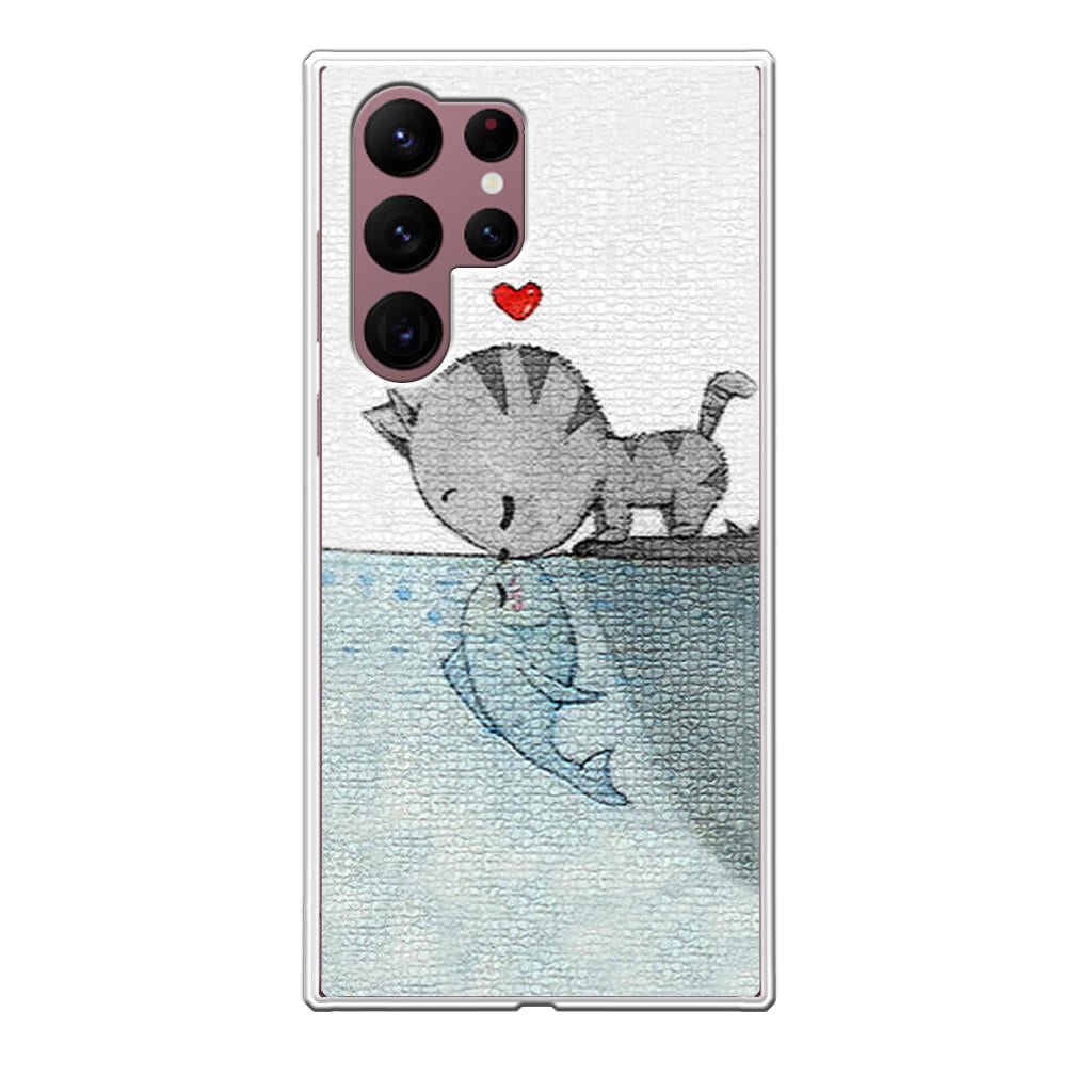 Cat Fish Kisses Galaxy S22 Ultra 5G Case