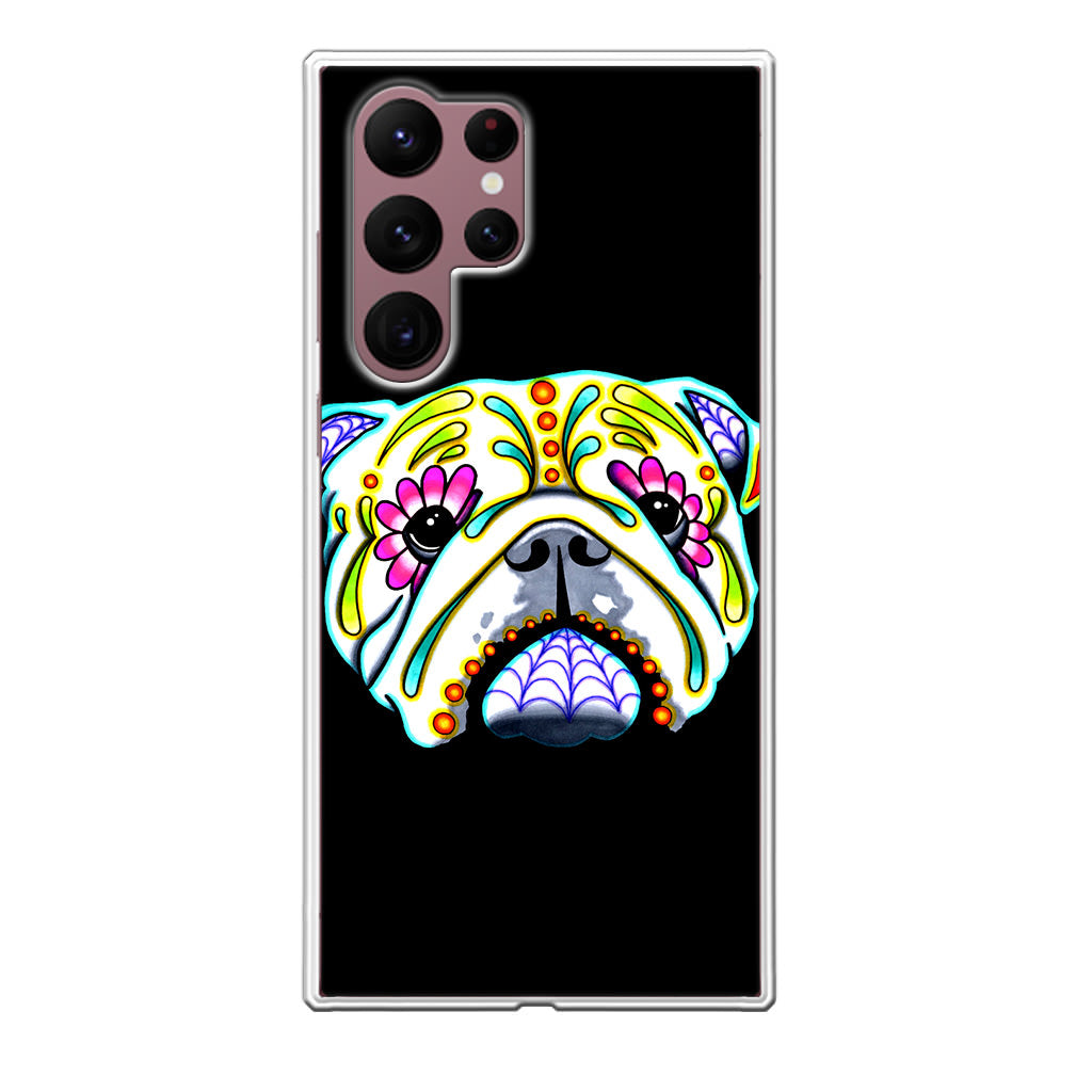 Colorful Bulldog Art Galaxy S22 Ultra 5G Case