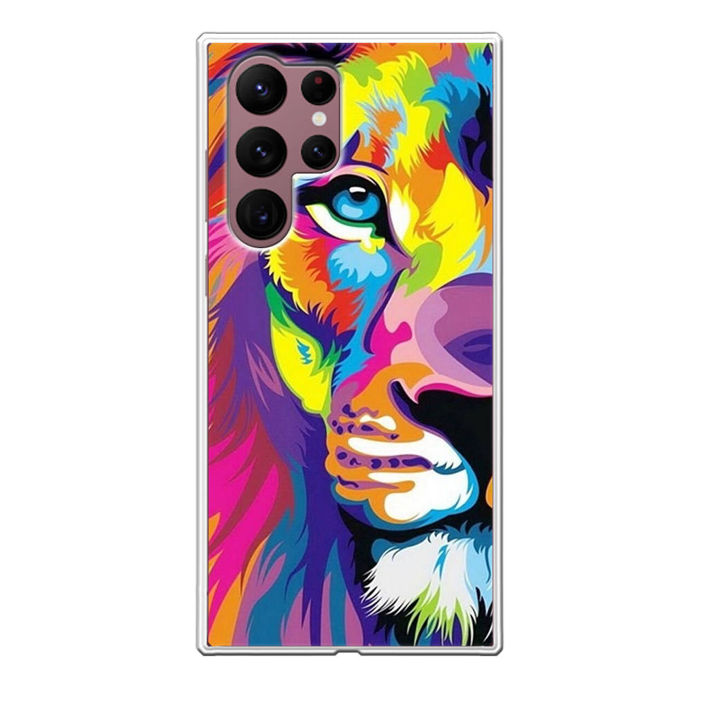 Colorful Lion Galaxy S22 Ultra 5G Case