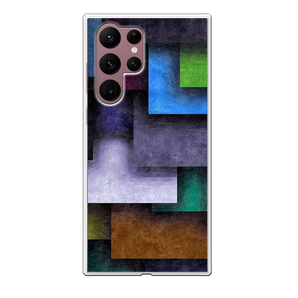 Colorful Rectangel Art Galaxy S22 Ultra 5G Case