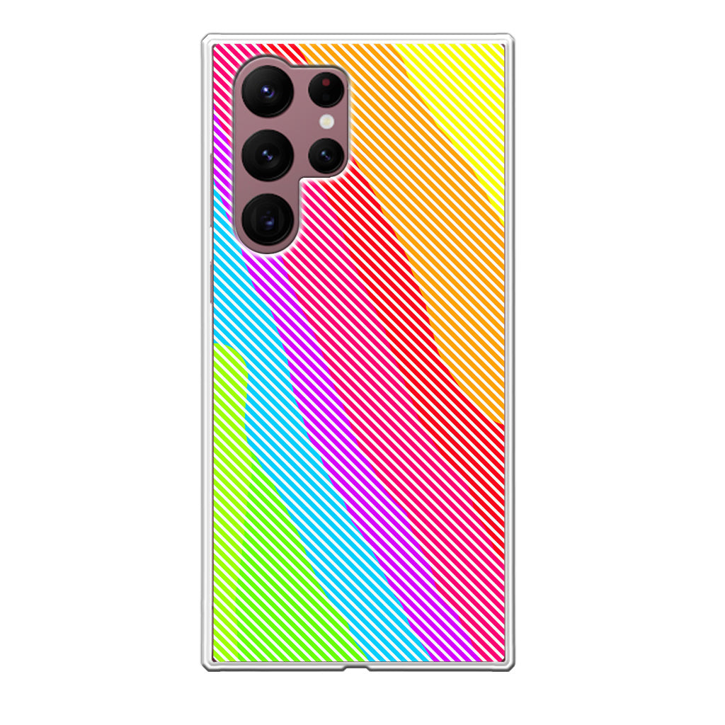 Colorful Stripes Galaxy S22 Ultra 5G Case