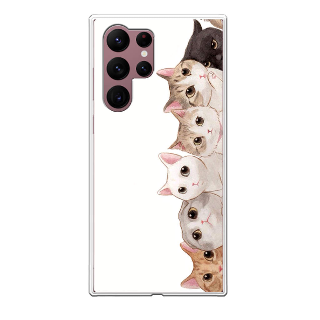 Cute Cats Vertical Galaxy S22 Ultra 5G Case