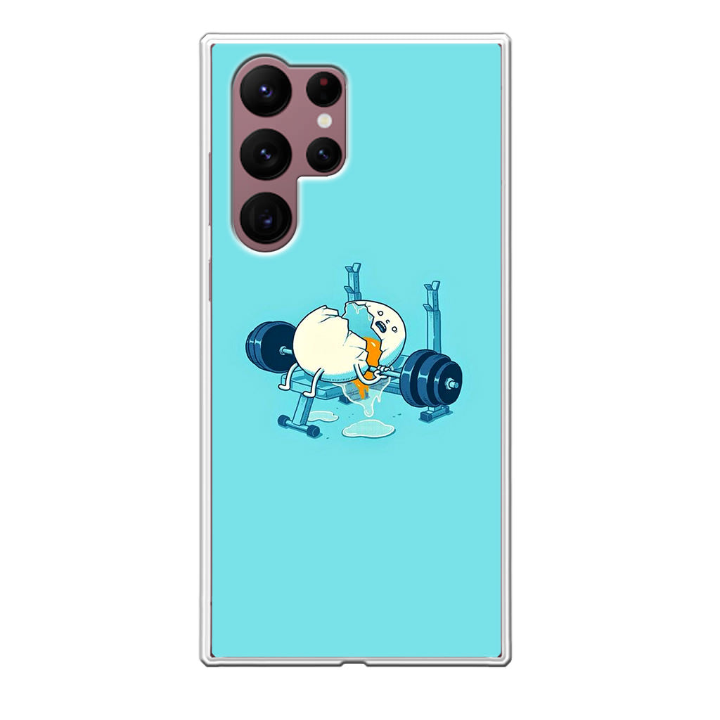 Egg Accident Workout Galaxy S22 Ultra 5G Case