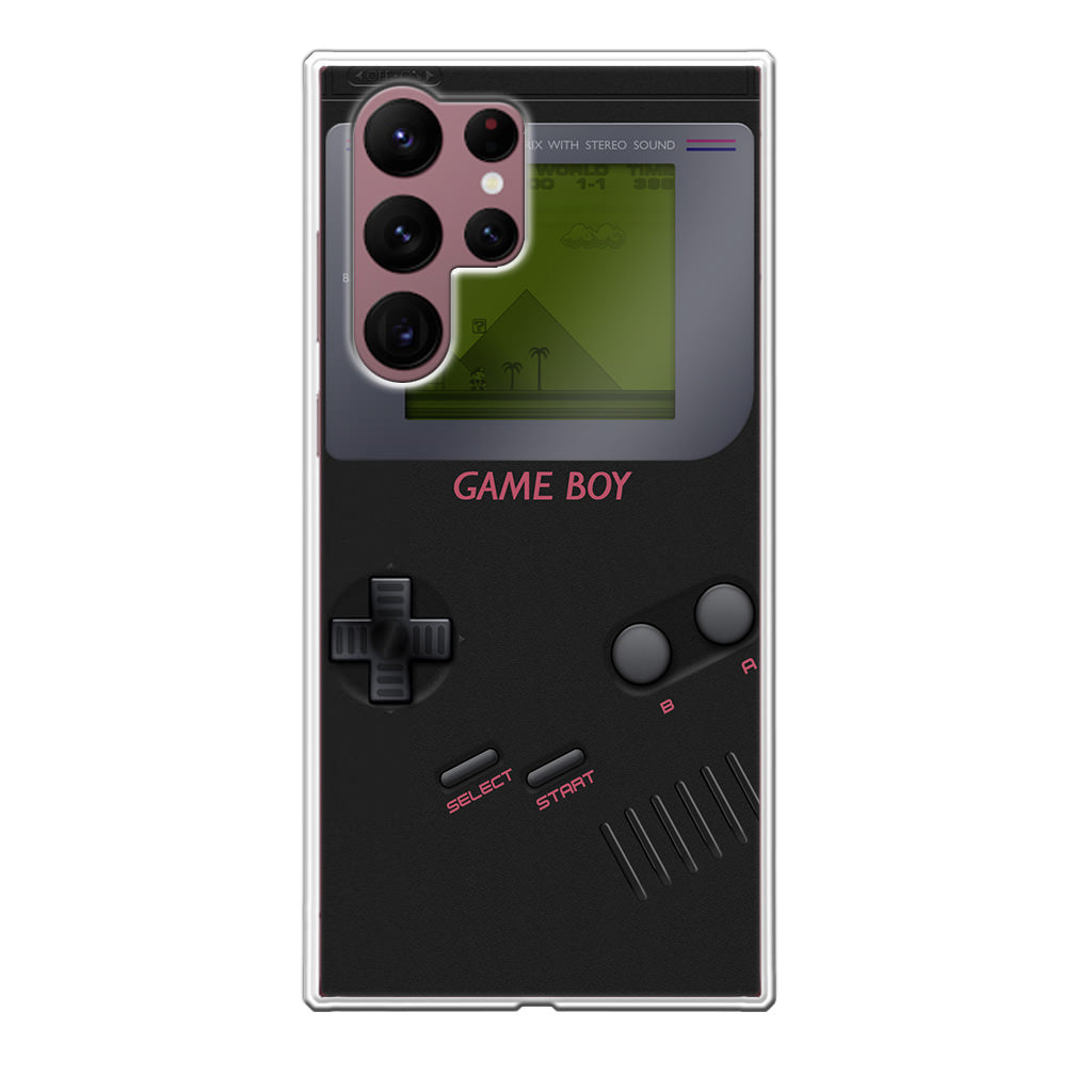 Game Boy Black Model Galaxy S22 Ultra 5G Case