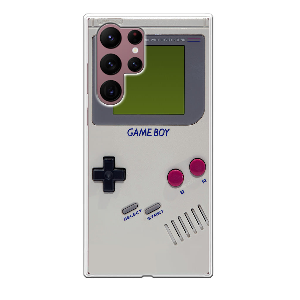 Game Boy Grey Model Galaxy S22 Ultra 5G Case