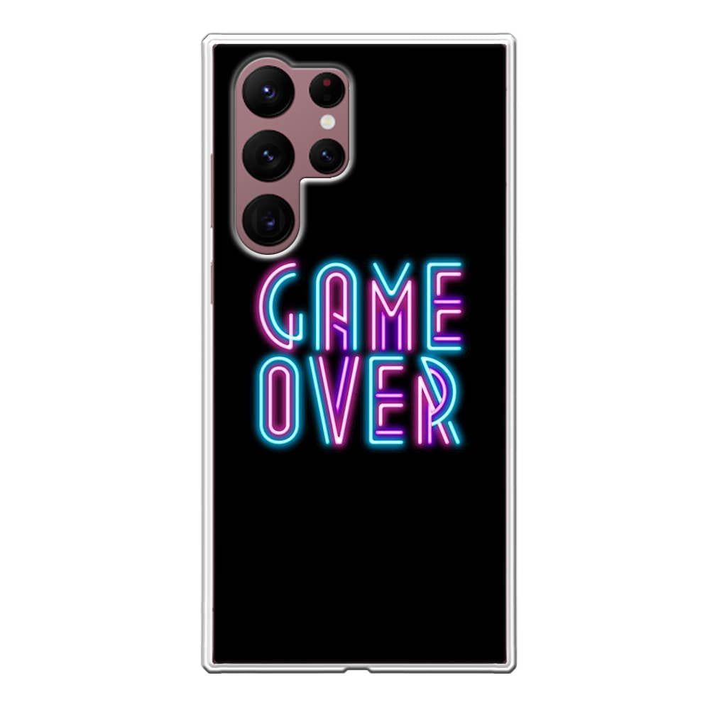 Game Over Neon Galaxy S22 Ultra 5G Case