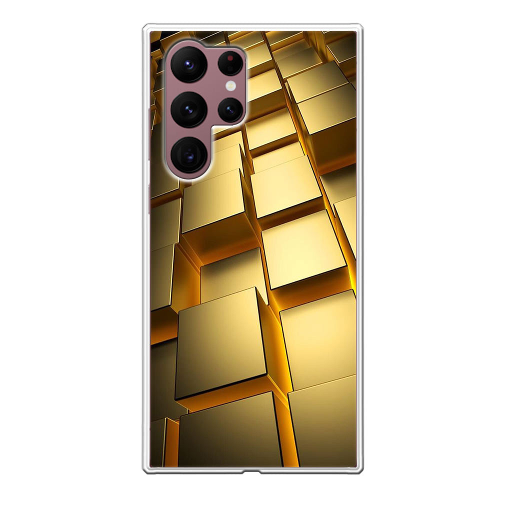 Golden Cubes Galaxy S22 Ultra 5G Case