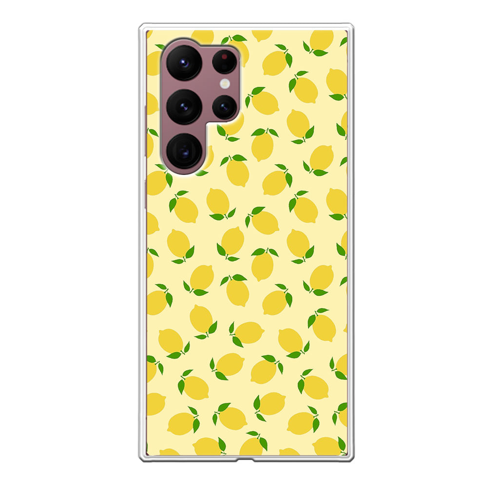 Lemons Fruit Pattern Galaxy S22 Ultra 5G Case