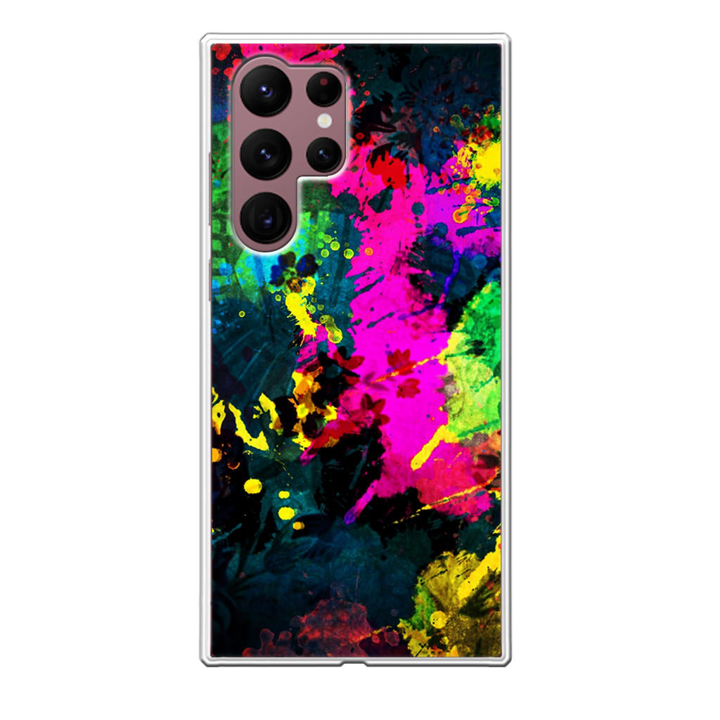 Mixture Colorful Paint Galaxy S22 Ultra 5G Case