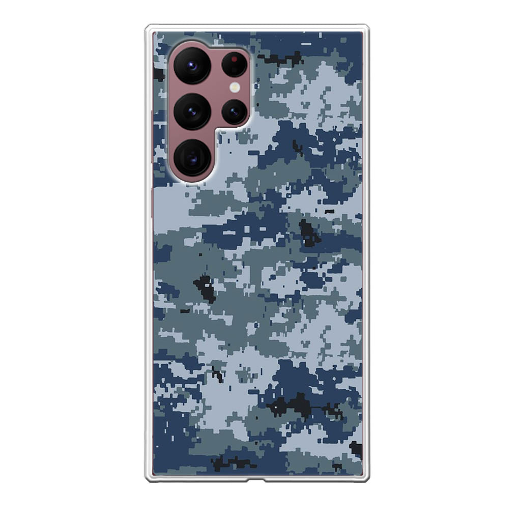 Navy Camo Galaxy S22 Ultra 5G Case